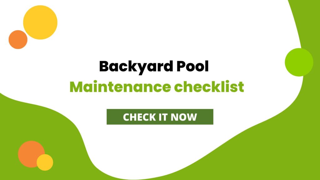 backyard pool maintenance checklist